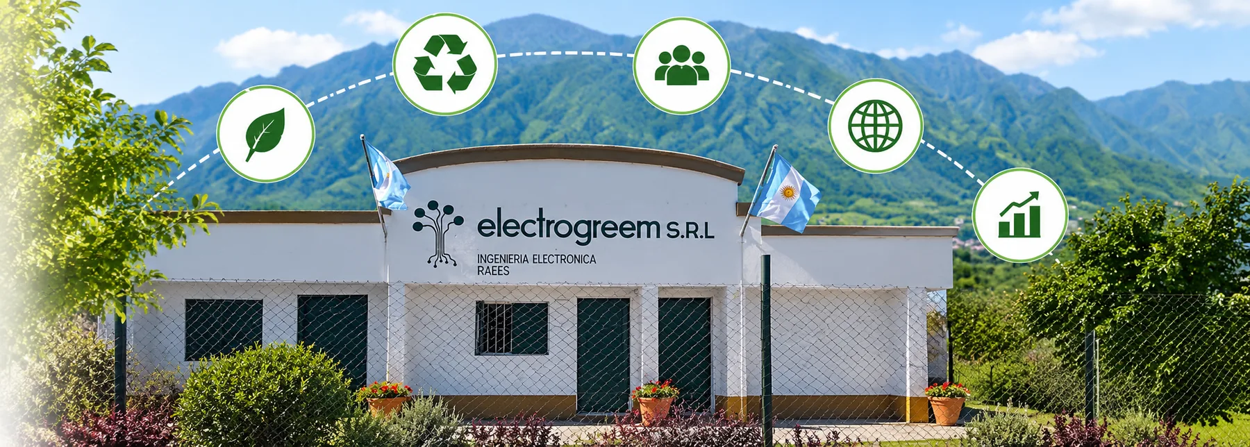 Planta de Electrogreem integrada al paisaje y a un modelo de gestión sostenible